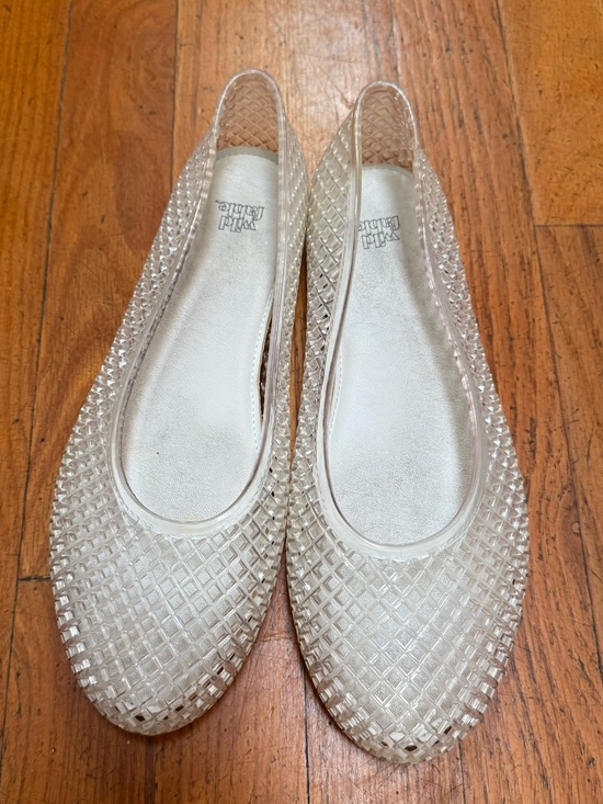 wild fable Shoes - Wild Fable Women’s Size 8 Clear Jelly Ballet Flats Transparent Slip On Shoes